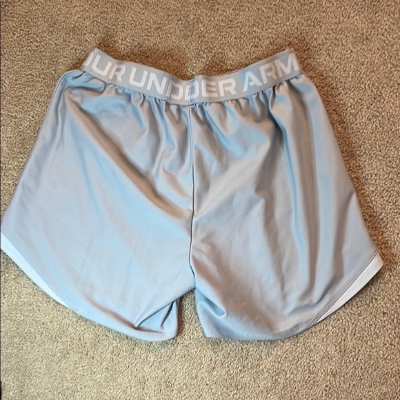 Under Armour Shorts Womens M UA Play Up Knit 5 Inch Training Mod Grey - Picture 11 of 11
